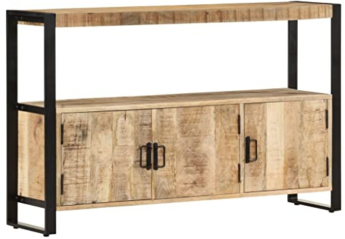 vidaXL Beistellschrank 120x30x75 cm Massivholz Mango