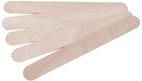 Spatole in legno grandi 20 cm stendicera per ceretta (50 pezzi) spalmacera per ceretta e bricolage