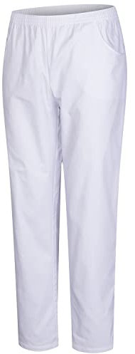MISEMIYA - PANTALÓN Sanitarios Unisex Cintura ELÁSTICA Uniforme Laboral MÉDICO Enfermera Limpieza Veterinaria SANIDAD HOSTELERÍA- Ref.8312 - M, Blanco 21
