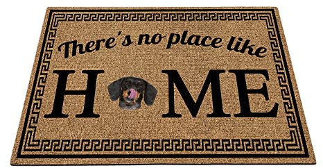 Fußmatte My Love, Dackel, dekorativ, There's No Place Like Home Welcome, 60 x 39 cm