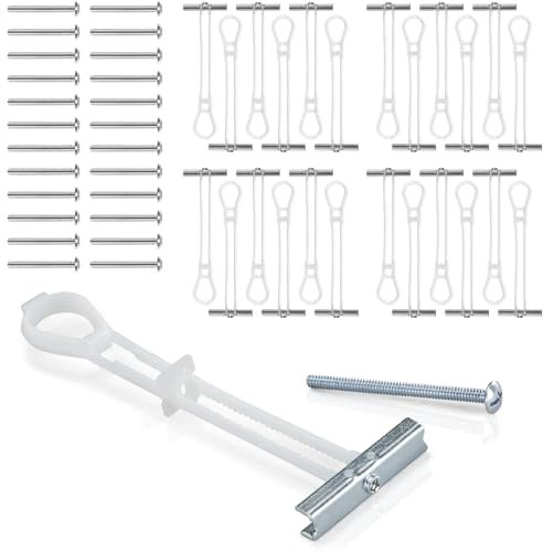CondoMounts EDA1426 UNIVERSAL Wall Mounting Anchors | Steel Stud | NO Stud | Metal Stud Anchors | TV Mount Metal Studs | Cabinets | Holds 90lbs | Includes 25 Elephant Anchor Set