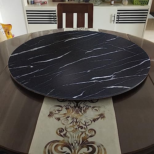 SAGIDAR Plateau Tournante Rond, Plateau Rotatif en Bois Massif, 360° Rotation Plateau De Service, Ø 50cm-100cm, Assiette De Service Rotative Ronde, pour Les Dîners De Famille Et Les Fêtes
