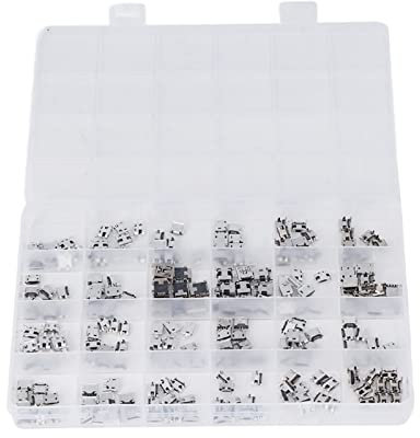 Prises Micro USB Jack, 24 Types de Connecteurs Jack Connecteur de Prise Micro USB en Acier Inoxydable Port Jack Adaptateur de Remplacement de Réparation USB Assortiment pour
