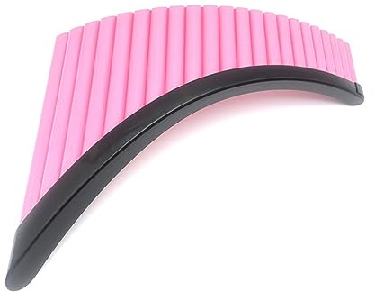 Panflöte Panflöte 22 Rohre ABS-Kunststoff Material G-Taste Panflöte Musikinstrumente Pan Xiao Flöte Mit Tasche (Color : Pink Right Hand)