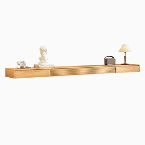 Unidad de TV flotante Soporte for TV flotante simple for colgar en la pared, soporte for TV montado en la pared de 86,6 pulgadas con luz LED for televisores de hasta 90 pulgadas, centro de entretenimi