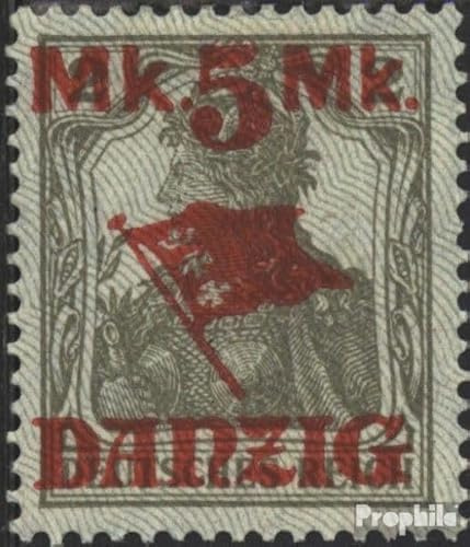 Prophila Collection Gdansk 30II Picos de impresión de Seguridad después de por Debajo de con charnela 1920 Germania-sobretasa (Sellos para los coleccionistas)