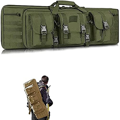 ANSNOW Weiche Gewehrtaschen, Doppelte Waffentasche Für Gewehre Outdoor Taktische Waffentasche Airsoft Waffentasche, Taktischer Gewehrrucksack Airsoft-Tascheentasche Angelausrüstung Taschen Für Outdo
