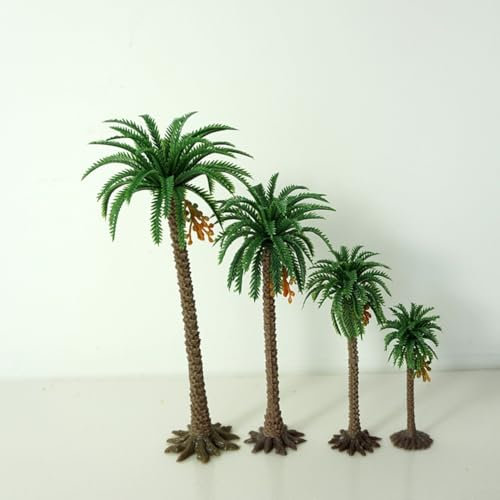 Greenery Modellbäume Palmenbaum Kokospalme Park für Gartenpark Party Dekorationen (H=12cm)
