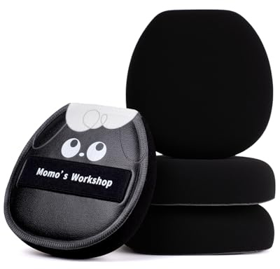 Momo's Workshop Puderquaste, Make-up-Schwamm, ultraweiche Gesichtspuderquaste, leicht zu reinigen, für Kissen/Creme, Concealer, Rouge, Kontur