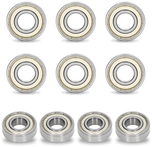 COZERI 10pcs 6202Z Flanschlager 15x35x11mm, für Schubkarren & Gartenwagen | Hochwertige Kugellager für Schubkarren, Gartenwagen & Maschinen, robust & langlebig