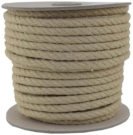 Gepotex Corde de chanvre en polychanvre - Diamètre : 8 mm - Bobine de 25 m - 100 % polypropylène