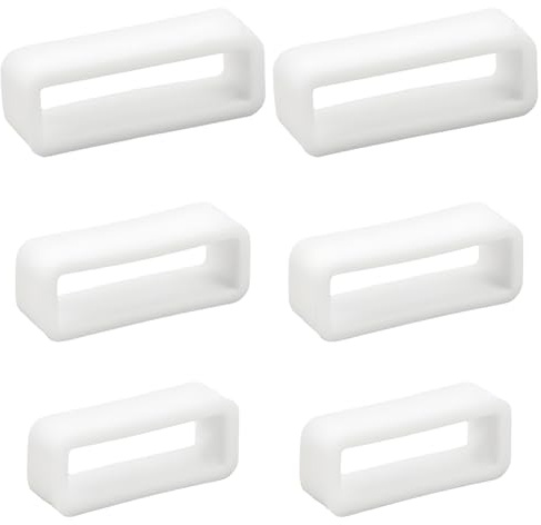 CREATCABIN 30 st klockarmband öglor silikon klockarmband hållare klocka rem hållare ögla ersättning gummi klockarmband rem öglor fästanordning ringar hållare för smart sport tittare delar 21/23/25,5