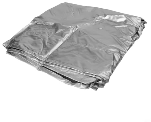 MoSundi 280 x 150 cm Tischtennis-Tischtennisplatte, wasserdichte und staubdichte Schutzhülle, Silber