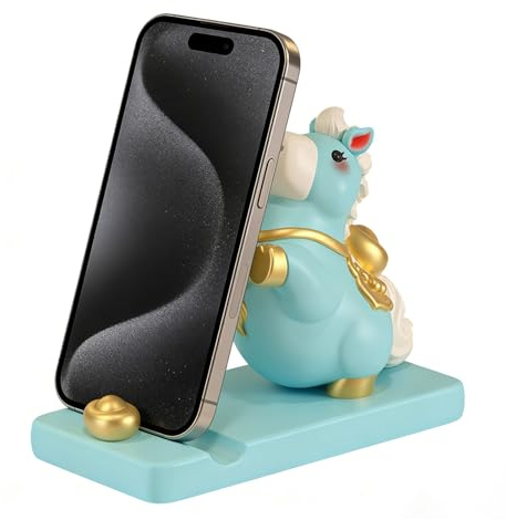 Walopola Supporto per cellulare, design a cavallo, supporto per cellulare, per ragazze, adolescenti, bambini, donne, tablet, casa, ufficio, toeletta, calza di Natale