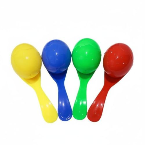 Amagogo Cuillère d'Entraînement Enfant Set, Cuillères D Équilibre en Plastique 4 Couleurs