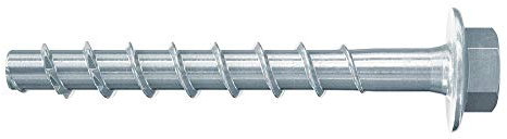fischer ULTRACUT FBS II 6x40 / 5 US Tornillo para hormigón para fijación de rieles, perfiles metálicos, tuberías de hormigón, paquete de 100, n.o de artículo 546390