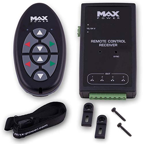 wellenshop Max Power Funk-Fernsteuerung 12/24 V 3 in 1: Bugstrahlruder Heckstrahlruder Ankerwinde Funk-Fernbedienung Querstrahlruder Boot