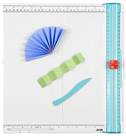 ArtAt Papierschneidemaschine und Falzbrett: 30,5 x 30,5 cm falzbrett zum basteln, falzbein, Ritzenwerkzeug mit Papierfaltung, für Scrapbooking, Crad, Gutscheine und Fotos
