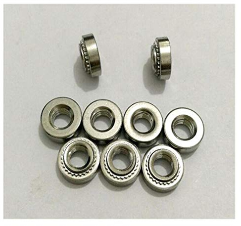 100 stücke M3 M4 M5 M6 PEM Muttern Edelstahl Selbstclinchmuttern Druck Einnietmuttern Einpressmutter Edelstahl 304 DaJiKan (Size : M3 2)