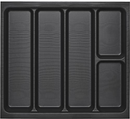 Orga-Box I Mehrzweckeinsatz 519 x 50 x 473 mm lavagrau mit Perlstruktur Besteckeinsatz für Tandembox Antaro/Intivo u. ModernBox im 60er Schrank Schubladeneinsatz