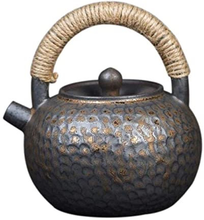 Theiere Théière 16.9oz/0.5L Théière En Céramique Théière En Porcelaine Avec Poignée Rétro Théière En Grès Maison Décoration D'Intérieur