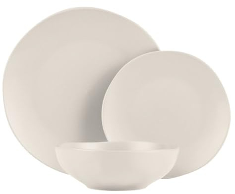 Berlinger Haus Set da pranzo con piatti, 18 pezzi, tortora, di alta qualità, elegante e facile da pulire