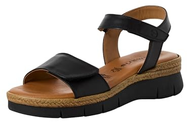 Tamaris Sandales confortables pour femme, Noir, 39 EU