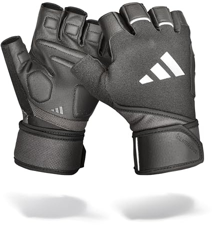 Adidas Wrist Wrap Trainingshandschuhe - Schweißhandschuhe mit doppelter Handgelenkstütze in fünf Größen