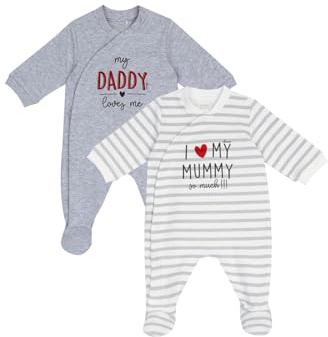 Chicco, Set Tutine Neonato e Neonata, Tutine con Pratico Piedino, in Morbido Cotone, Abbigliamento Bambino e Bambina 0-24 Mesi, Designed in Italy