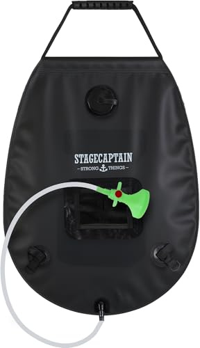 Stagecaptain MD-20 Deluxe Showerqueen Mobildusche, Große Einfüllöffnung | 20 Liter Fassungsvermögen, Größe Wassertasche: ca. 46 x 49 cm, Erwärmung durch Sonneneinstrahlung, Außentasche: 10 x 8 cm