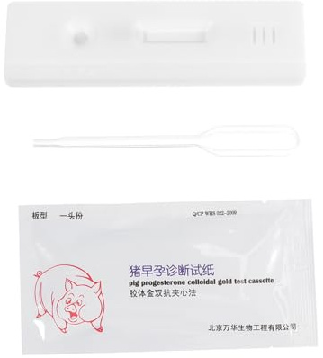 COLLBATH 2stücke Pig Pregnancy Test Paper Für Frühzeitige Trächtigkeitserkennung Bei Sauen Tierärztlicher Kolloid-teststreifen Zur Präzisen Diagnose Von Schweine-schwangerschaften Nutzviehf