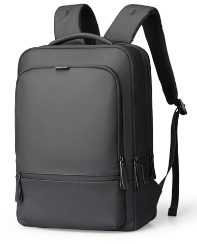 MARK RYDEN 20 L Business ryggsäck herr, vattenavvisande PU pendlarryggsäck, lämplig för 15 tums bärbar dator, multifunktionell stadsryggsäck herr med USB-C laddningsport – svart