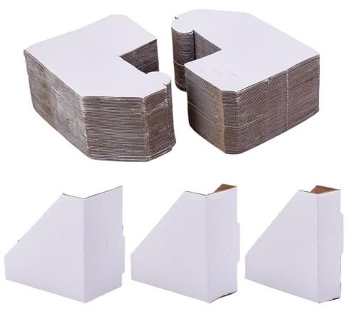 PH PandaHall 100 Stück Verstellbare Eckenschützer Aus Karton Weißer Bilderrahmen Eckenschutz Faltbarer Eckschutz Aus Kraftpapier Und Karton Für Den Versand Art Kantenschutz Dekoration 9.85x2.7x9.8cm