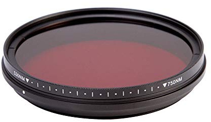 Kamera Filter,Foto-Filter Einstellbarer Infrarot-IR-Filterpass Infrarot 530nm Bis 750nm 590nm 680nm 720nm(46mm)
