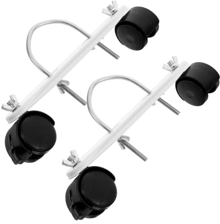 Equipo de Ruedas para Radiadores Eléctricos, Soporte Negro de Hierro y Abs | Recambio con Movilidad Cómoda, Uso Versátil en Oficina y Tiendas, Diseño Compacto con Seguridad Mejorada