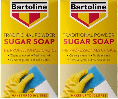 Bartoline Traditional Sugar Soap 500g – Powerful Surface Cleaner for Paint Prep & General Household Cleaning (Pack of 2)