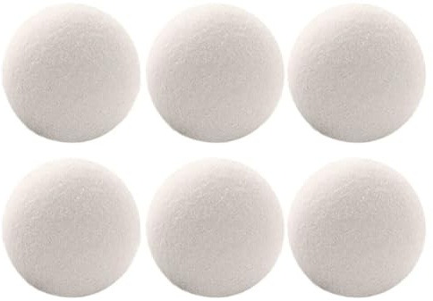 Homeponnew 6 palline riutilizzabili per asciugatrice in lana calda, 6 pezzi, adatte per la casa, risparmiate lo sforzo di asciugatura. Con queste palline per bucato è possibile risparmiare