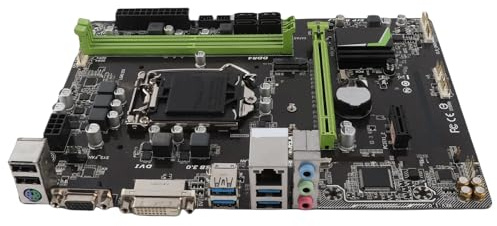 Vroomoto Scheda Madre per Computer Desktop Scheda Madre LGA 1151 Micro ATX DDR4 2 2133 MHz 32 GB con DVI VGA PCI E X16 PCI E X1 per Giochi di Lavoro