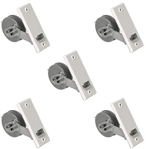 Rollwin 5x Gurtwickler Unterputz 105mm ohne Gurt – Rolladen Gurtwickler Unterputz Weiß für 23mm Rolladengurt – Einlasswickler aus Deutschland – Rolladenwickler Rollo Aufwickler Gurtaufroller