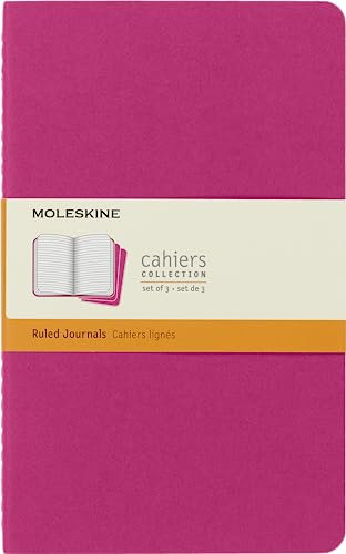 Moleskine Cahier Notizheft, Large 13 x 21 cm, 80 Seiten, Kinetisches Pink