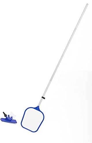 Bestway Set di accessori per piscina, include aspirapolvere, galleggiante chimico, termometro, strisce reattive e patch di riparazione