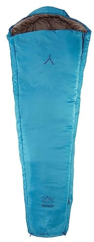 Grand Canyon Fairbanks – Varm mumie-sovsäck, 3 årstider, extrem: -21°, vattenavvisande undersida, upp till längd 190 cm, för camping, utomhus, överlevnad, trekking, Caneel Bay, 340006
