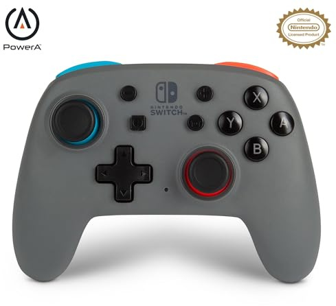 PowerA Nano Enhanced Wireless Controller for Nintendo Switch - Grey-Neon