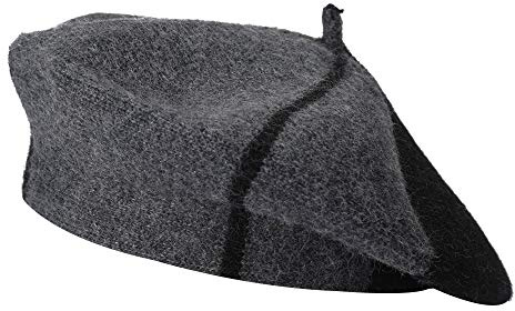 ZLYC Damen Winter Baskenmütze Klassischer Baskenmütze Druck Weich Warm Französisch Hut