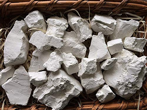 UCLAYS Kaolin Lehm, Essbare Tonstücke (Klumpen) Natürlich zum Essen (Lebensmittel), Essbarer Ton, 1 lb (450 g)