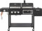 CosmoGrill Hybrid 4 Burner Barbecue with Waterproof Cover | DUO Dual Fuel BBQ 3+1 Gas Grill and Charcoal Smoker BBQ Grill, Thermometer, Warming Rack | Outdoor Portable Dual Fuel Large Coal Barbecue