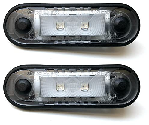 MelTruck® 2x Grüne LED Umrissleuchte Begrenzungsleuchte 12V 24V für LKW Anhänger Wohnwagen