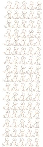 EXCEART 100stücke Tierförmige Büroklammern Roségold Hund Design Langlebig Und Vielseitig Einsetzbar Für Notizen Fotos Und Lesezeichen Für Hundeliebhaber Und Bürobedarf