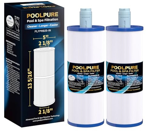 Filtros de bañera de hidromasaje POOLPURE de repuesto para Unicel C-4326, con caja de medicina Filbur FC-2375, SC704, 42513, 8512, RD26, Pleatco PRB25IN (Factura disponible)