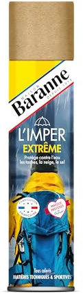 Baranne - Spray Imperméabilisant Extrême | Bombe hydrofuge | Chaussures, Tissu, Textile, Daim | Protection Multi-Surfaces I Tâches, Traces I Protège de la Pluie | 300ml